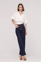 Raw Blue Straight Jeans