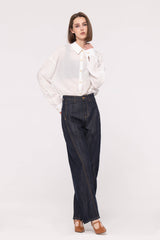 Raw Blue Barrel Jeans
