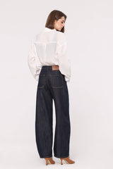 Raw Blue Barrel Jeans