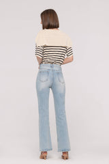 Mid-Waist Flared Jeans