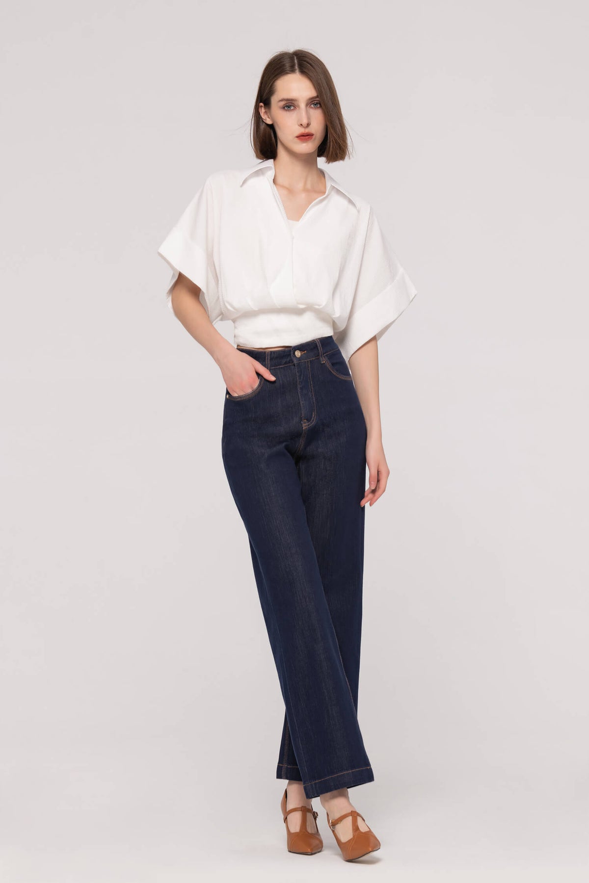 Raw Blue Straight Jeans