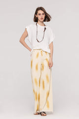 High-Waist Printed Wide Leg Jeans